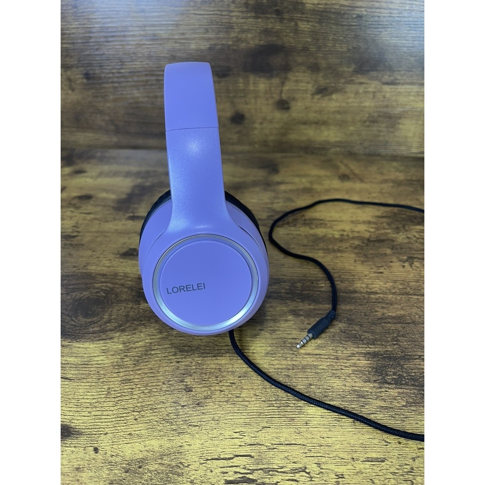 Headphones with‎ Microphone, Purple-Black